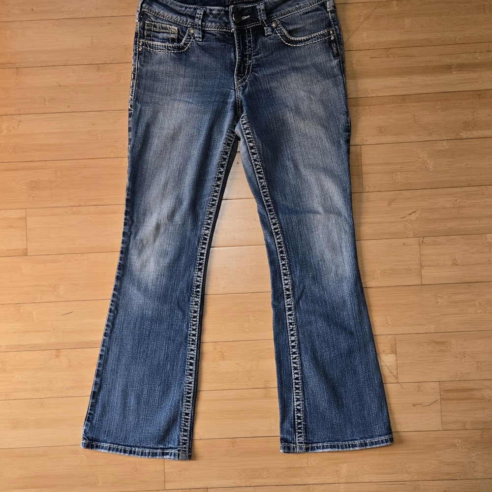 Silver Suki Womens Jeans Size 28 X 30 Bootcut Light Wash